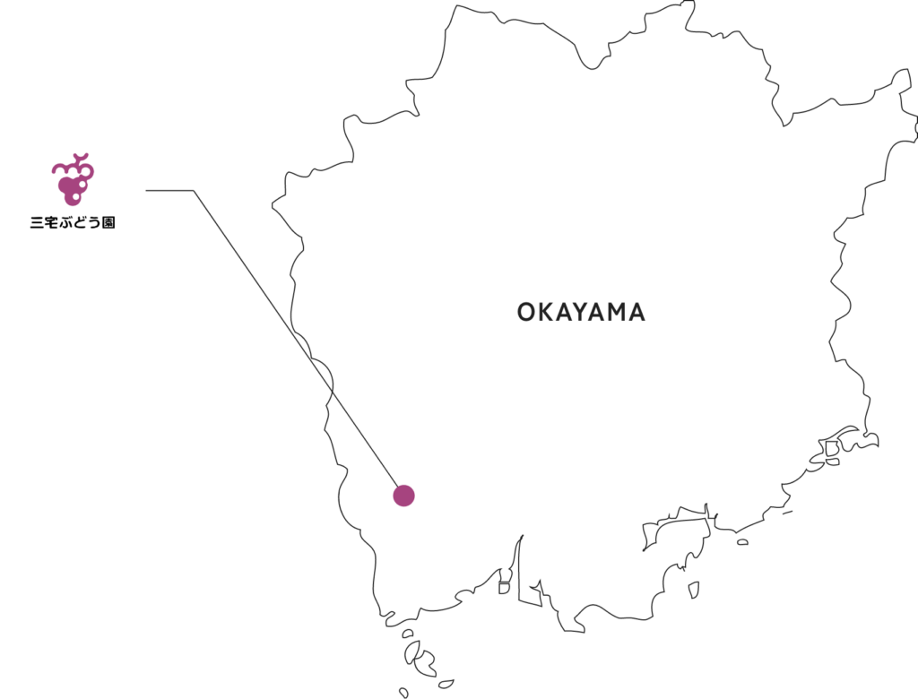 岡山県の地図